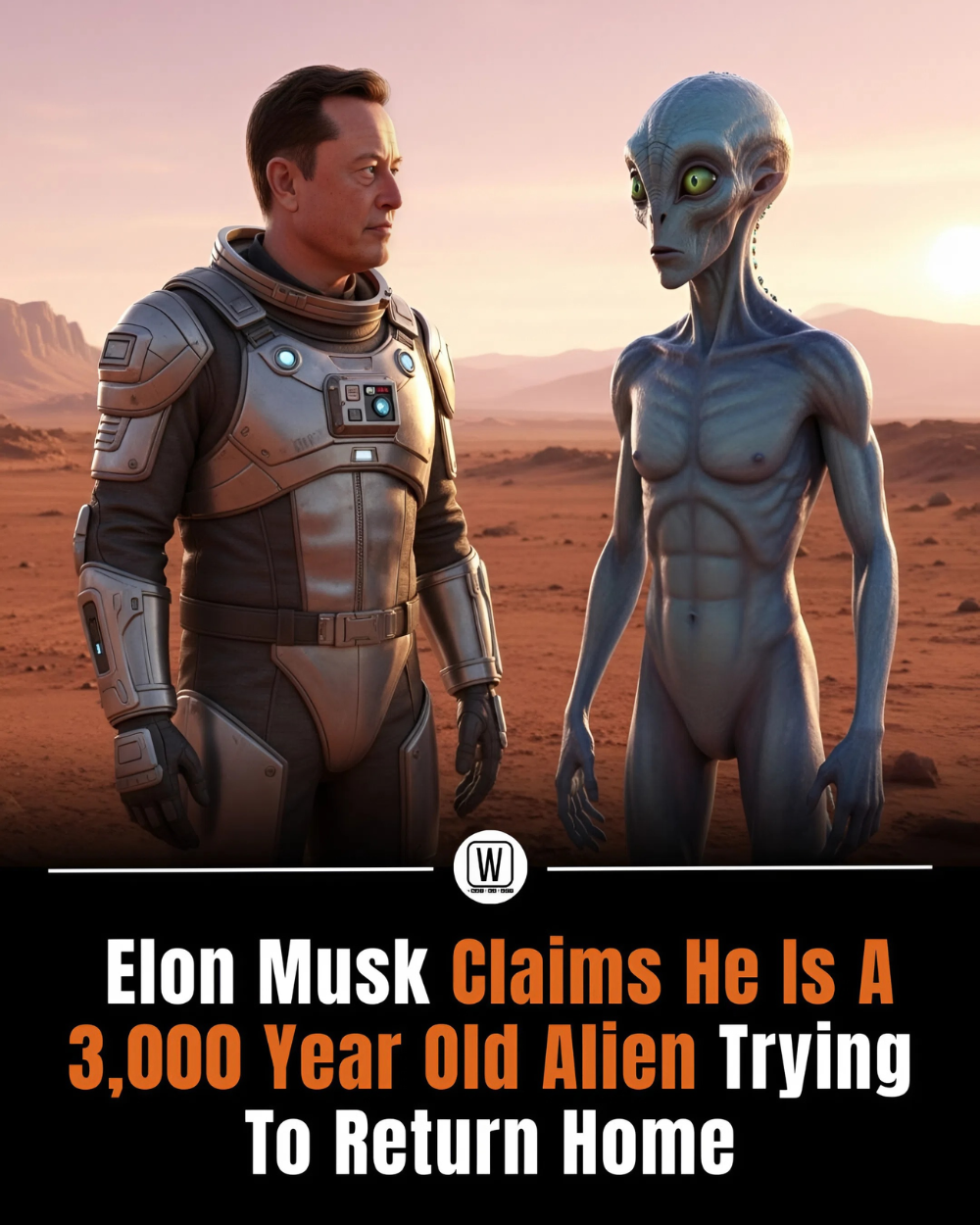 NOT HUMAN? Elon Musk’s stunning confession shocks the world: “My obsession with Mars isn’t ambition. It’s memory — and I just want to go home…” A revelation that blurs myth and reality — hinting that the man shaping our future may be chasing echoes of a forgotten past, not to lead us forward, but to return to where he truly belongs… _P