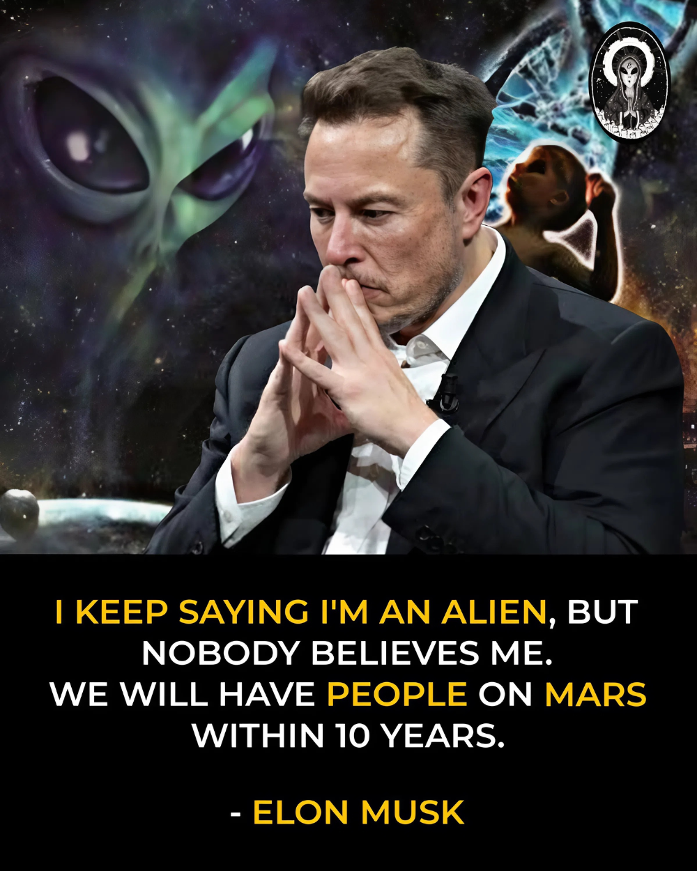 SHOCKING: Elon Musk Says: “I’m Not From Earth. I’m an Alien, but No One Believes Me…” And Mars… Might Not Be Humanity’s Escape — But a Hidden Lab Where He’s Engineering a New Species to Replace Us From Within. _P