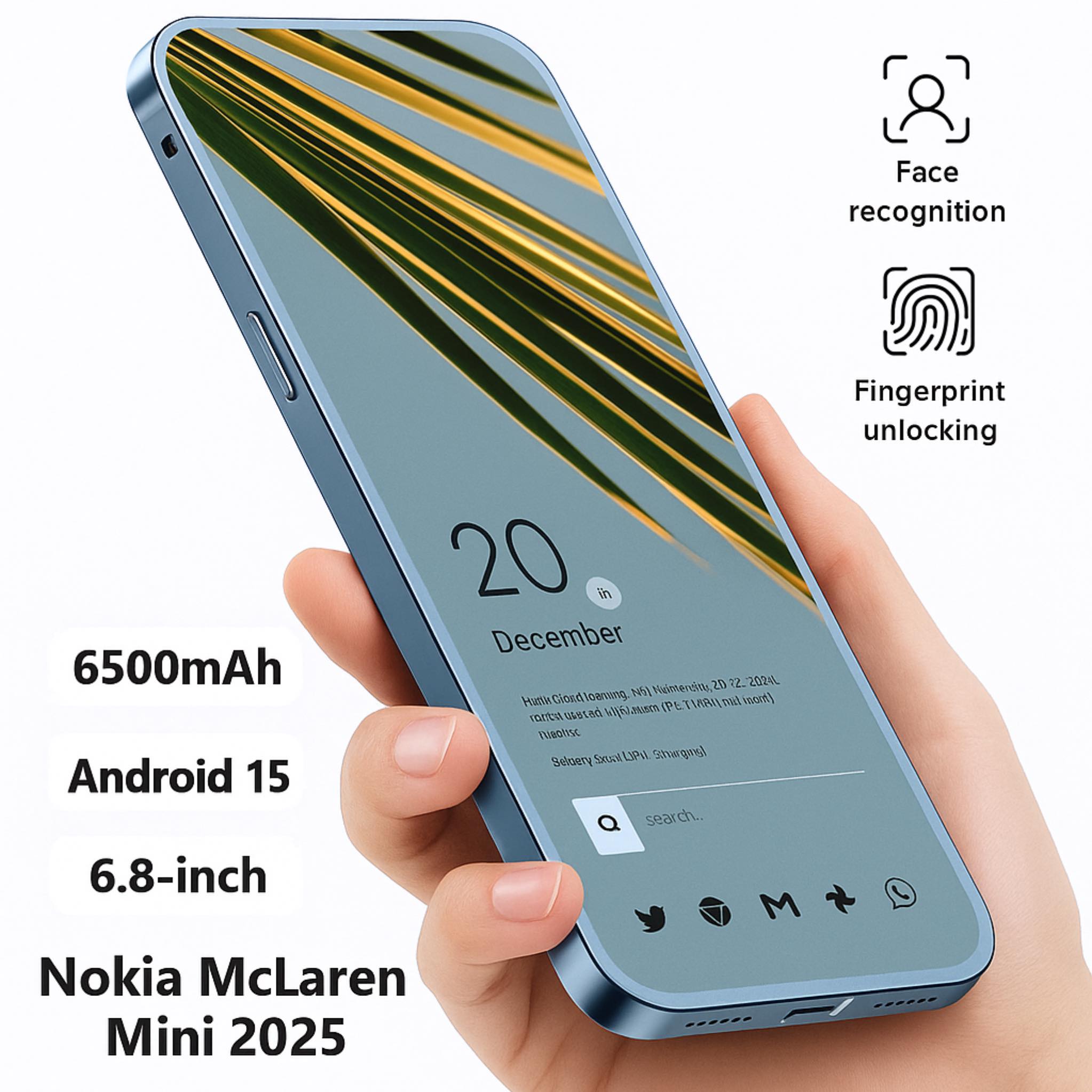 BOOM! Nokia McLaren Mini 2025 Drops with 12GB RAM and a 6,500mAh Battery — Small But Savage, Fast Enough to Leave Rivals in the Dust _P