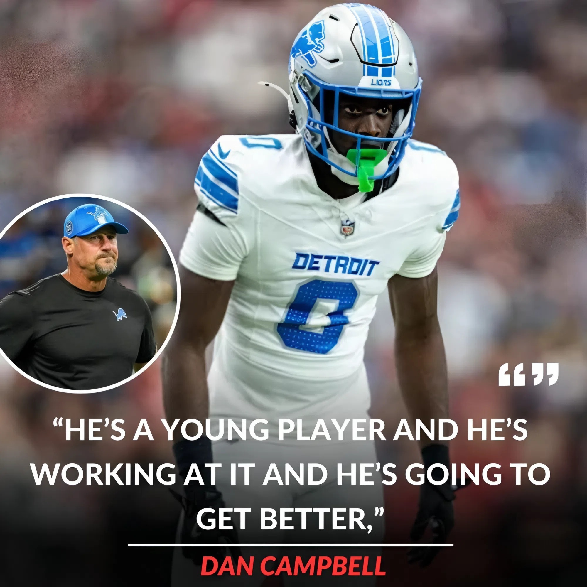 Lions’ Dan Campbell sends clear message to Terrion Arnold amid early-season struggles _P