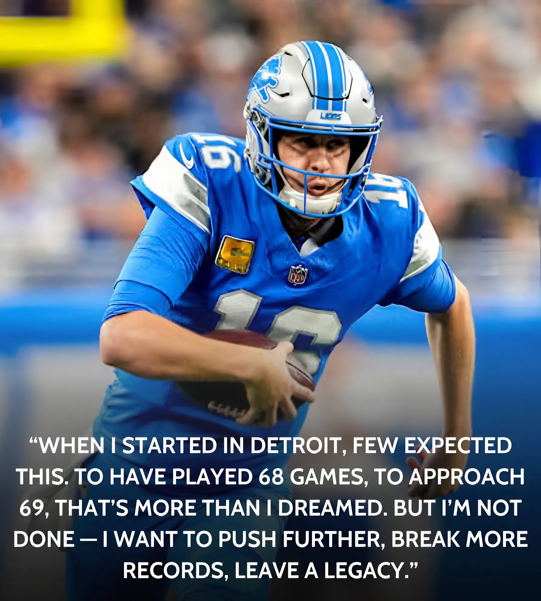 Jared Goff is set to reach an important Lions milestone on Sunday _P