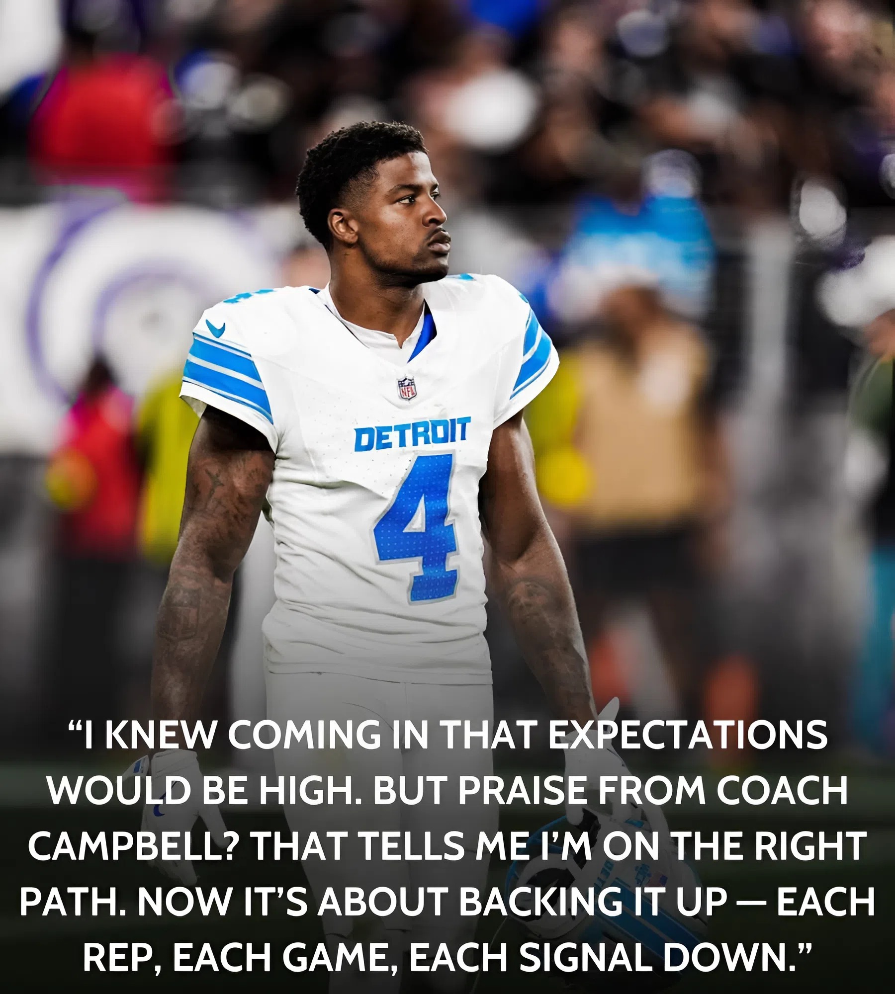 D.J. Reed’s solid start with Lions earns significant praise from Dan Campbell _P