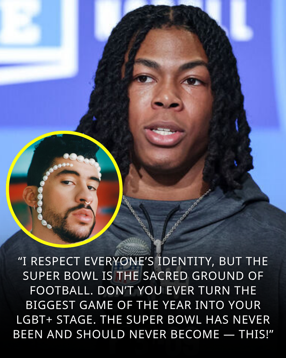 NFL in Turmoil Before Super Bowl LX: Jahmyr Gibbs & Lions Fans Backlash Against Bad Bunny’s LGBTQ+ Image — “I Just Want Football, Not This Circus!” — NFL Faces Massive Backlash as Fans Rage _P