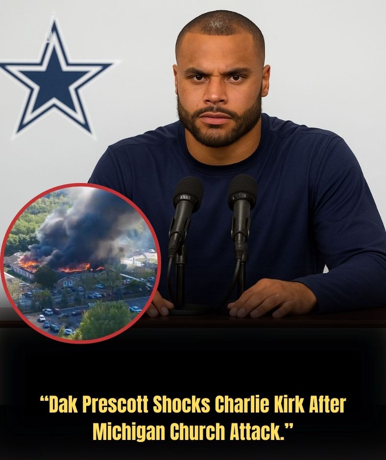 “MEDIA BOMBSHELL: Dak Prescott Unexpectedly Mentions Charlie Kirk After Michigan Church Attack — ‘Why Exactly When His Wife Said Go to Church?’” .Ni