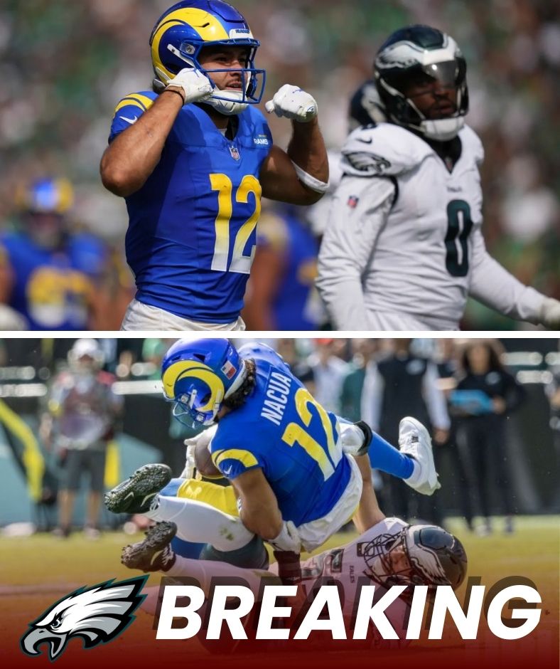“NFL DRAMA: Puka Nacua of the Los Angeles Rams Had a Fierce Clash With Eagles’ A.J. Brown After an Emotionally Charged Loss.” .NI