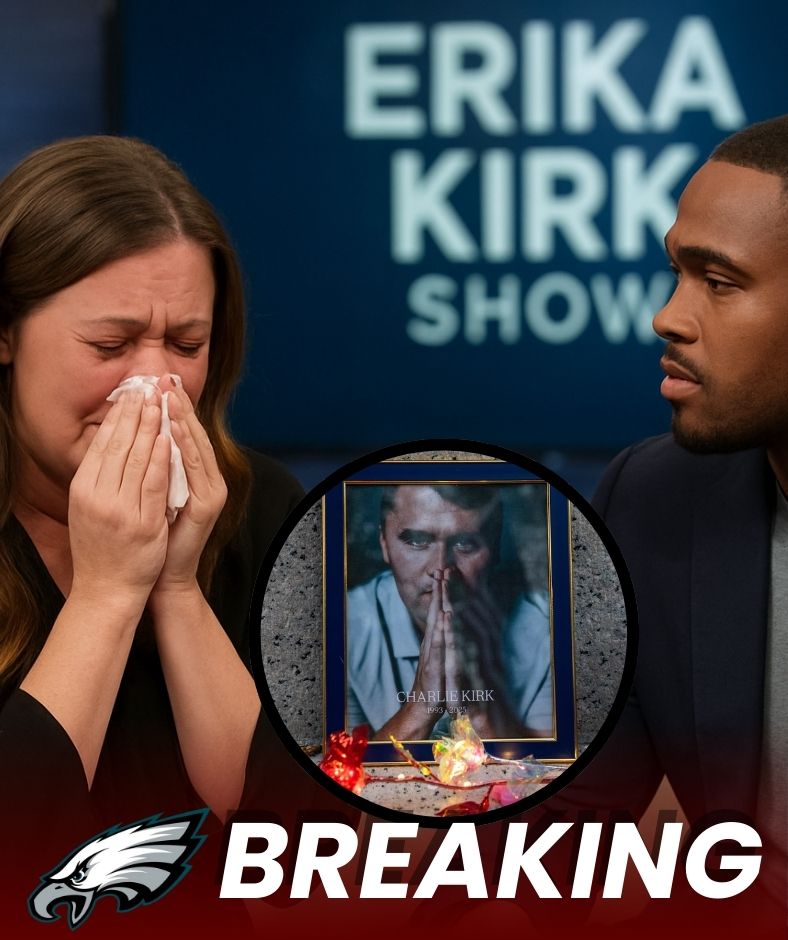 MEDIA BLAST: Erika Kirk Breaks Down in Tears on Air as Eagles’ A.J. Brown Reveals a “Forbidden Secret” Linked to Charlie Kirk .Ni