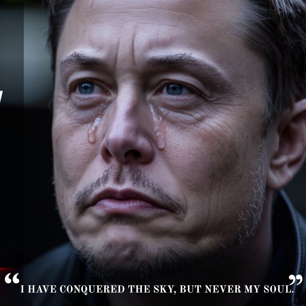 “Elon Musk conquered the skies, but the one thing he could never reach was peace within his own soul.” .Ni