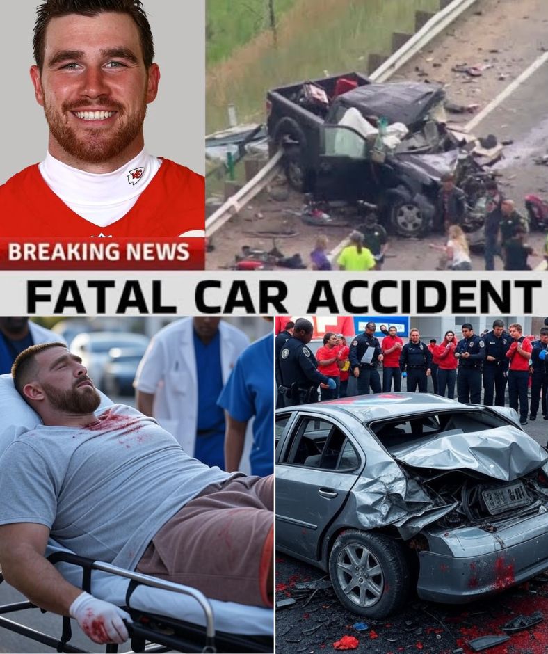 SAD NEWS: Just 30 minutes ago, Travis Kelce was involved in a horrific car accident on his way back from practice – His family has spoken out about his critical condition, leaving fans in disbelief… .q