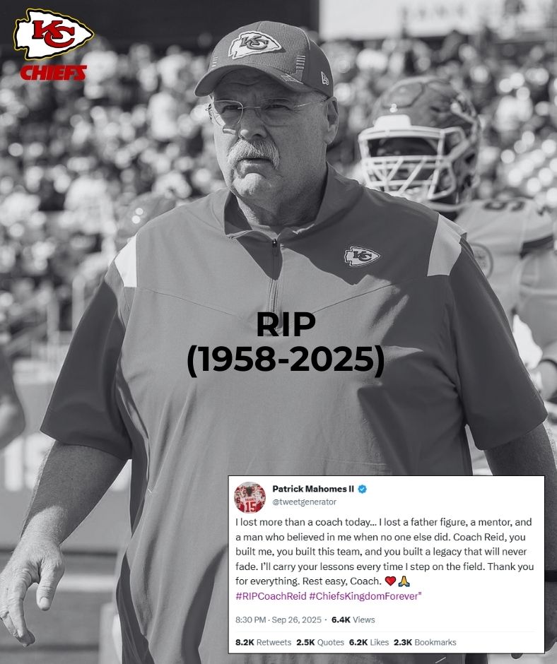 SAD NEWS: Just 30 minutes ago, Kansas City Chiefs’ legendary coach Andy Reid has suddenly passed away at the age of 67 after a shocking medical emergency because…. .q