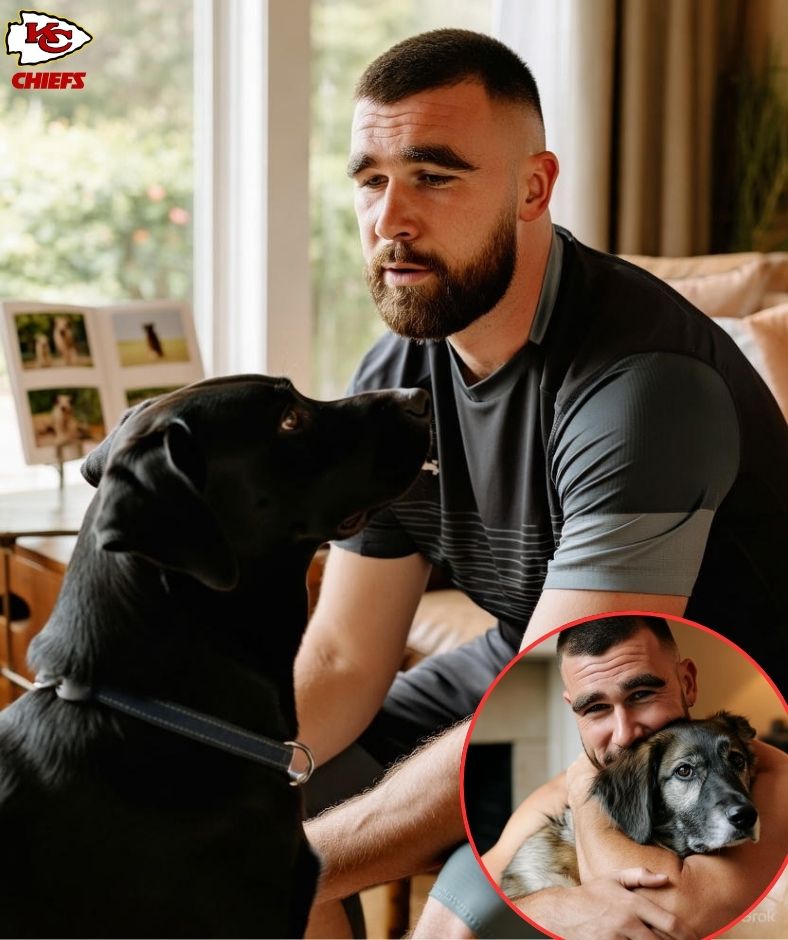 “He gave me unconditional love every single day” — Travis Kelce makes HEARTBREAKING decision to turn off beloved dog’s life support after four days in coma amid battle with pneumonia .q