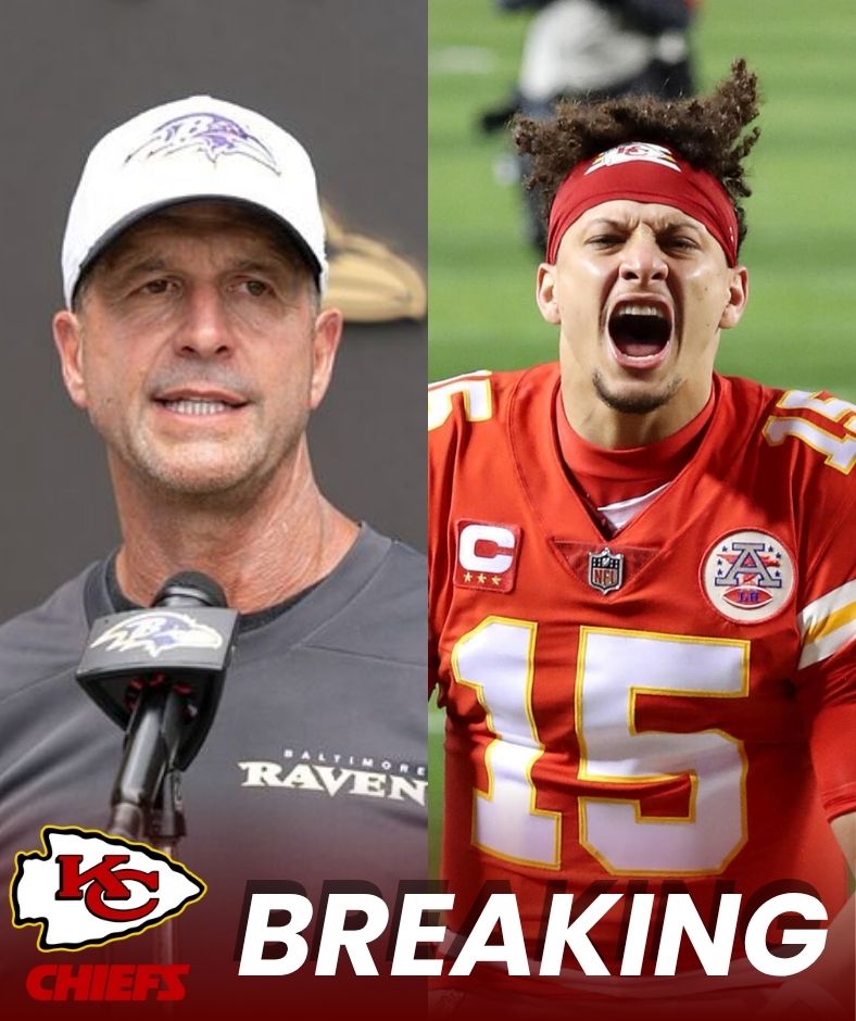 “This is a complete disgrace!”— John Harbaugh explodes in rage, accuses Chiefs of cheating… but Patrick Mahome fires back with a SEVEN WORD message that leaves Ravens coach FURIOUS .q