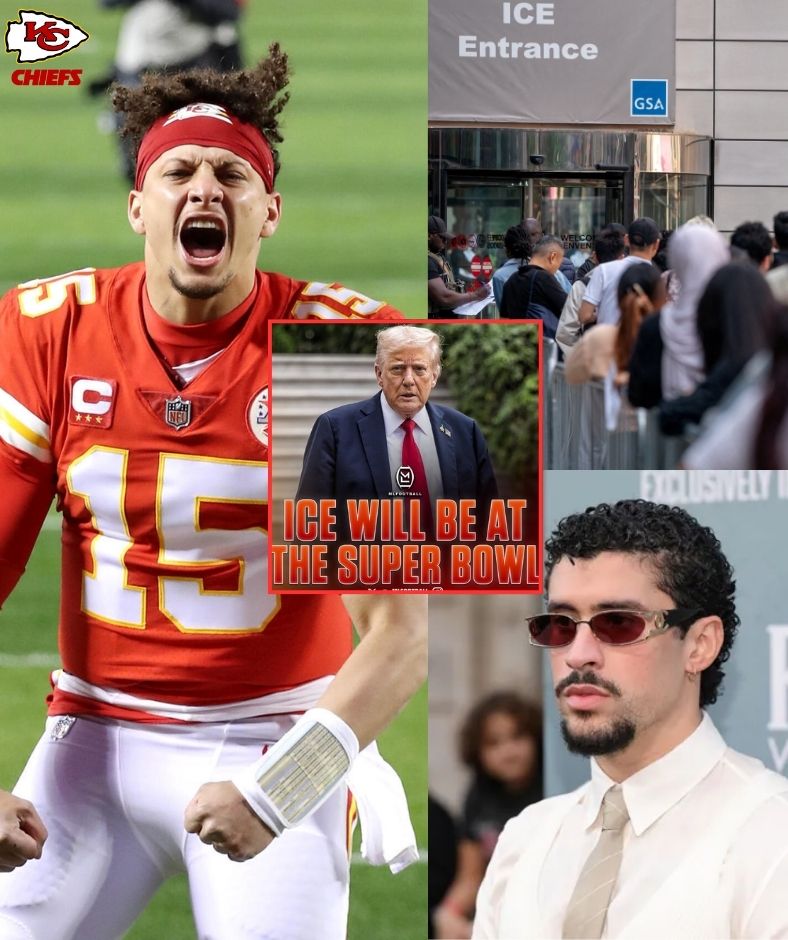Kansas star QB Patrick Mahome took a direct shot at Corey Lewandowski and those who want to turn the 2026 Super Bowl into a place where ICE deports fans on Bad Bunny’s Halftime Show, warning that the move would be “an indelible global disgrace.” .q