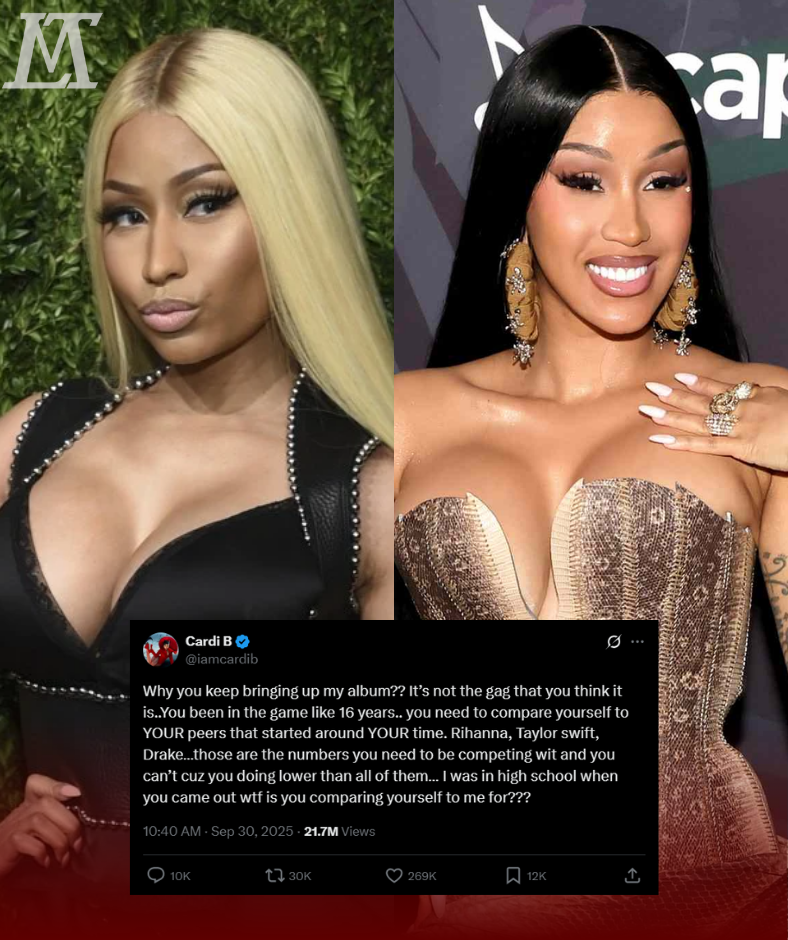 CAN’T TAKE IT ANYMORE: CARDI B FIRES BACK AT NICKI MINAJ. In her most vicious clapback yet, Cardi B unleashes on her rival – branding Nicki a manipulative “queen” who hides behind fake kindness, while crushing everyone beneath her heels _P