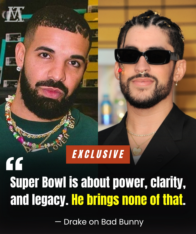 BREAKING DRAMA: Drake breaks his silence in the most controversial way — taking a brutal jab at LGBTQ+ icon Bad Bunny, claiming he’s unfit to headline the Super Bowl and mocking the NFL’s decision _P