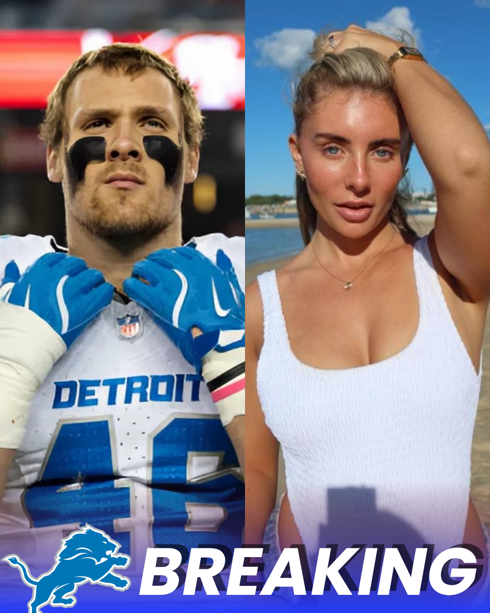 Adult film star Bonnie Blue exposes Detroit Lions football player Jack Campbell, revealing what she did with him before his big game _P