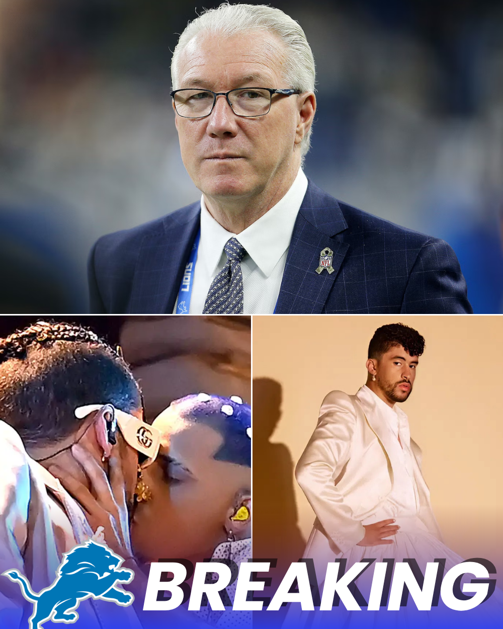 BREAKING: Detroit Lions president Rod Wood has officially submitted a petition to the NFL to replace Bad Bunny as the 2026 Super Bowl Halftime Show performer — threatens to pull Detroit Lions from Super Bowl if the league doesn’t reverse its decision… _P