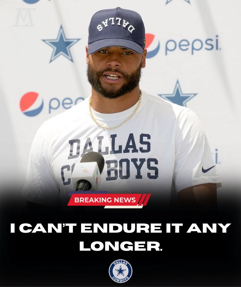 “Dak Prescott Speaks Out: ‘I’ve Carried the Cowboys on My Shoulders — And I Can’t Endure It Any Longer.’” .Ni