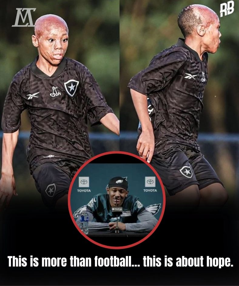 Tears & Triumph: Eagles’ DeVonta Smith Sends Heartfelt Message to Bernardo Lopes – The Brave Boy Who Never Gave Up .Ni
