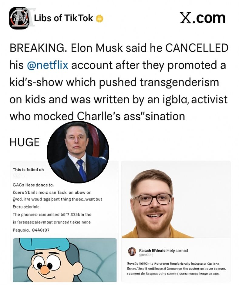 “An unexpected move from Elon Musk: Canceling Netflix right after discovering this…” .Ni