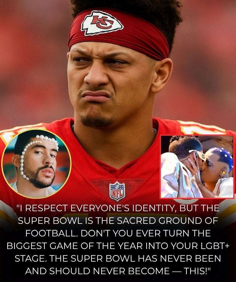 NFL in Turmoil Before Super Bowl LX: Patrick Mahomes & Chiefs Fans Backlash Against Bad Bunny’s LGBTQ+ Image — “I Just Want Football, Not This Circus!” — NFL Faces Massive Backlash as Fans Rage .q