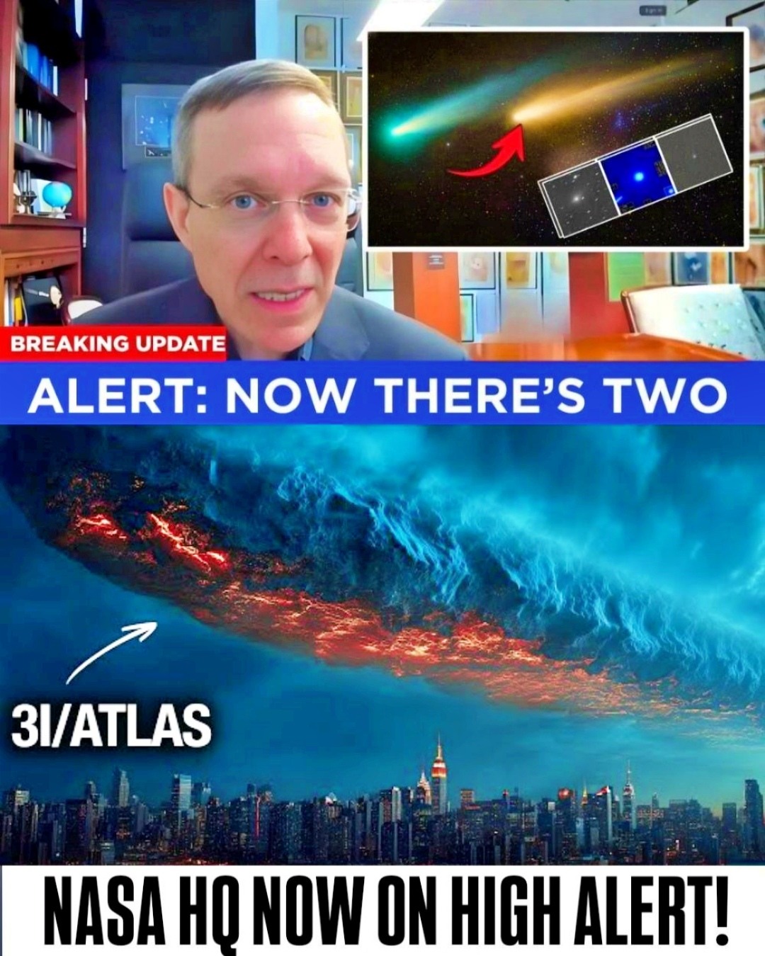 COSMIC DREAD RISES: TWO UNIDENTIFIED OBJECTS RACING TOWARD EARTH. .